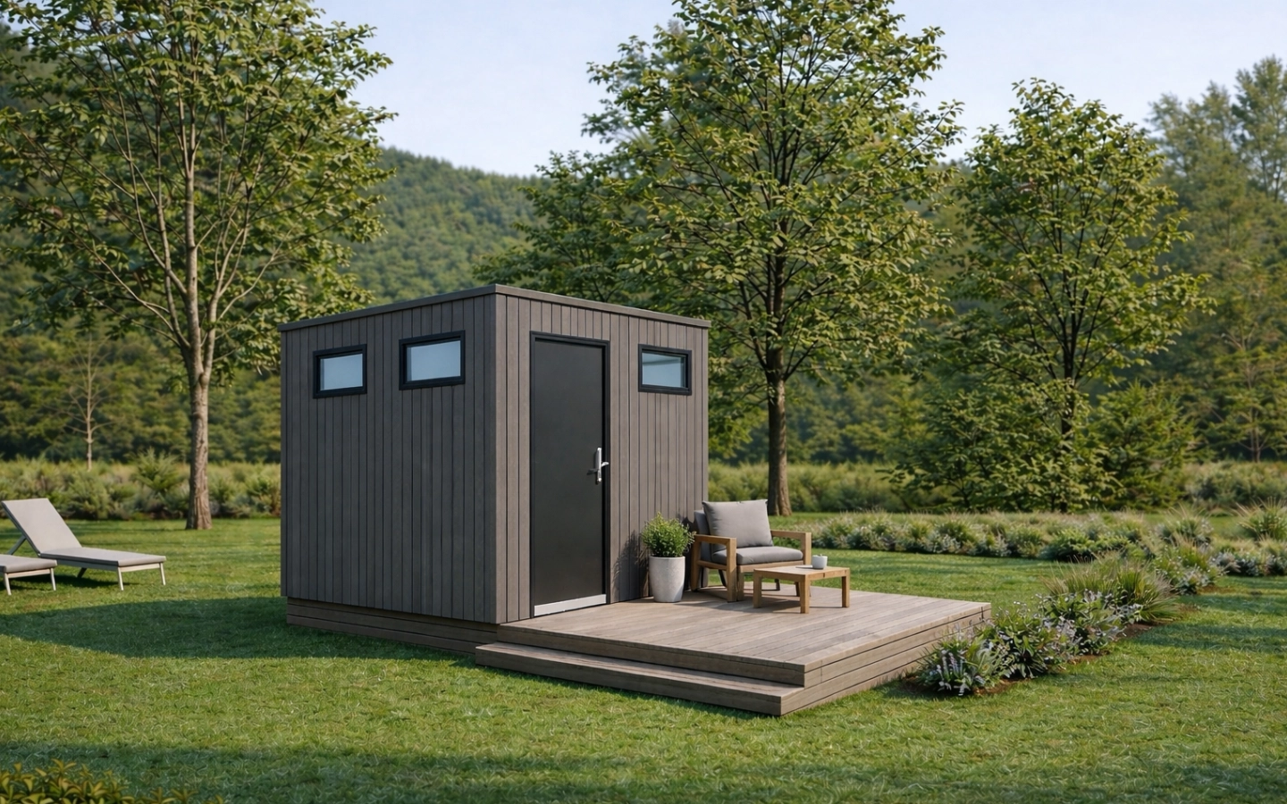 Tiny House Spa – modernes Bad Modul für Tiny Houses Tiny House Spa als externe Badlösung: Hochwertiges Bad Modul mit Dusche, WC & nachhaltigen Materialien. Flexibel, autark oder anschließbar – ideal für Tiny Houses & Camping.